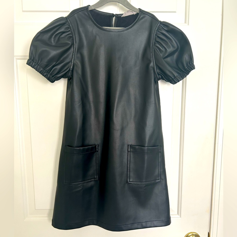 Tractr Faux Leather Dress girls S